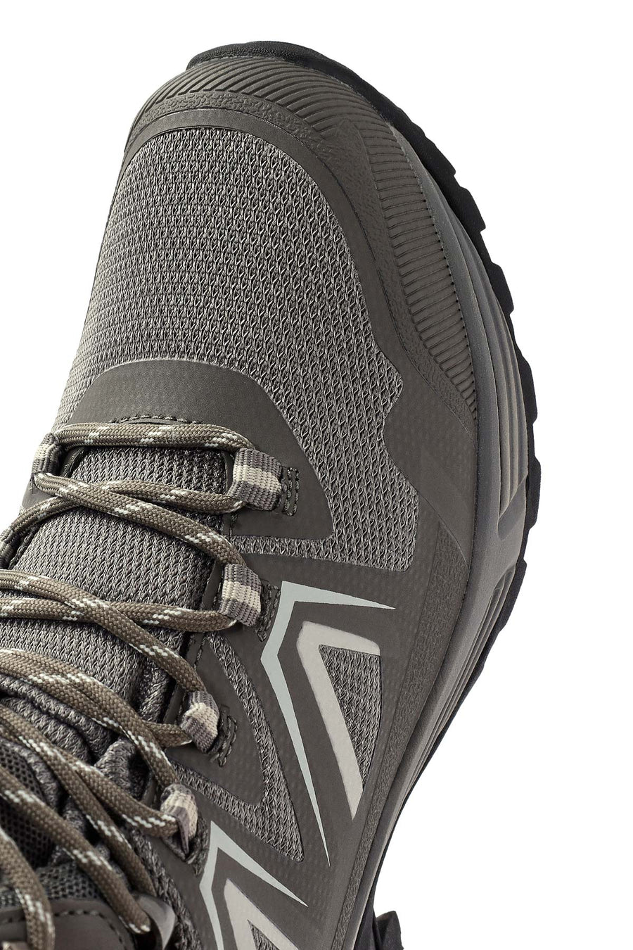 Derimod Dry Men's Grey Laced Waterproof Leather Outdoor Boots