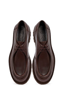 Male Brown Lace-Up Thick-Soled Leather Casual Shoe | Derimod
