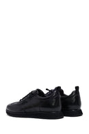 Men's Black Lace-Up Leather Casual Sneakers | Derimod
