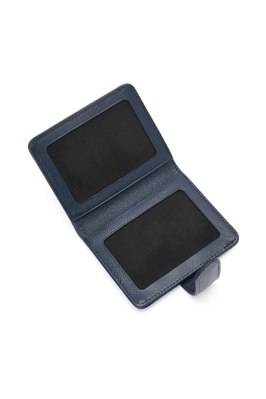 Men's Navy Blue Leather Card Holder