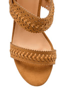 Women's Suede Heeled Sandals | Derimod