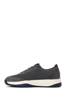 Derimod Zero Male Gray Lace-up Thick-soled Fabric Sneaker | Derimod