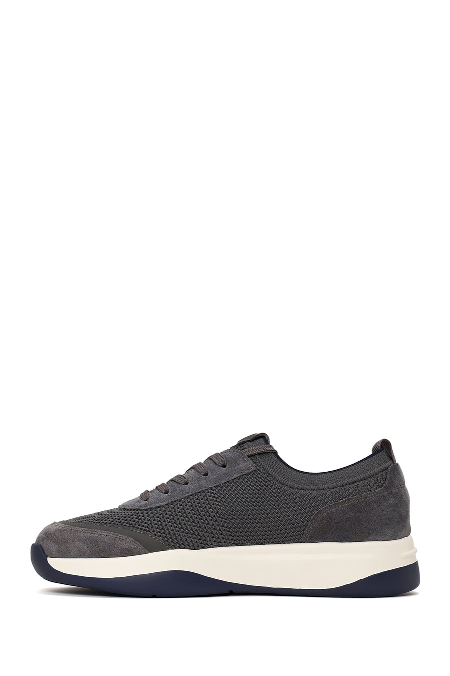Derimod Zero Male Gray Lace-up Thick-soled Fabric Sneaker