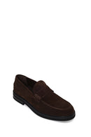 Erkek Kahverengi Süet Deri Casual Loafer | Derimod