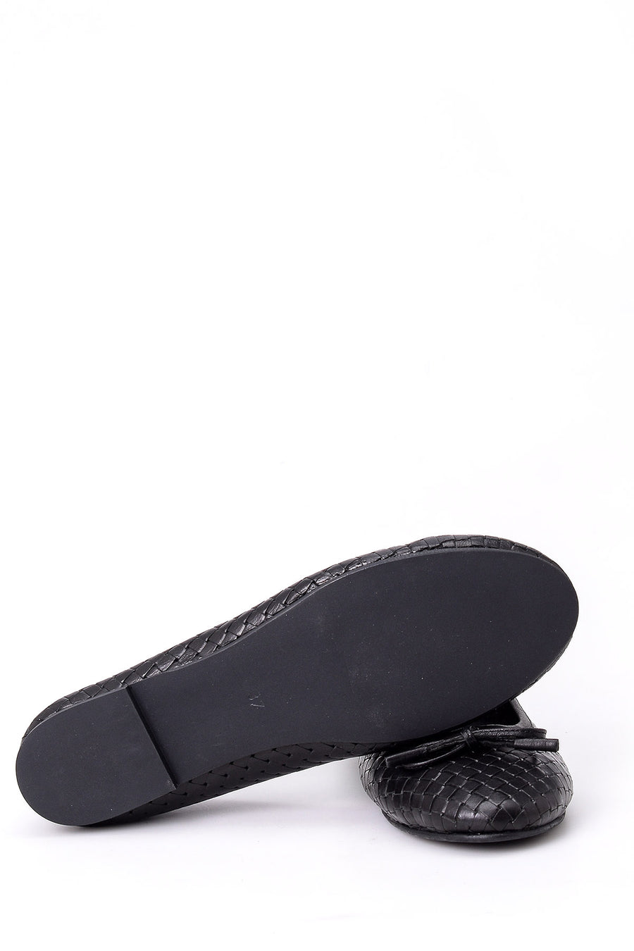 Women's Bow Leather Ballerinas
