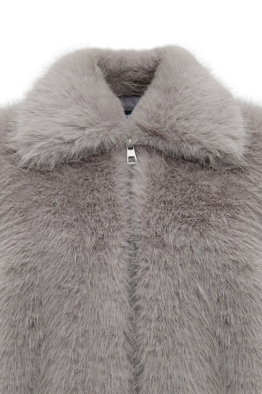 Dallas Women's Gray Shirt Collar Teddy Coat