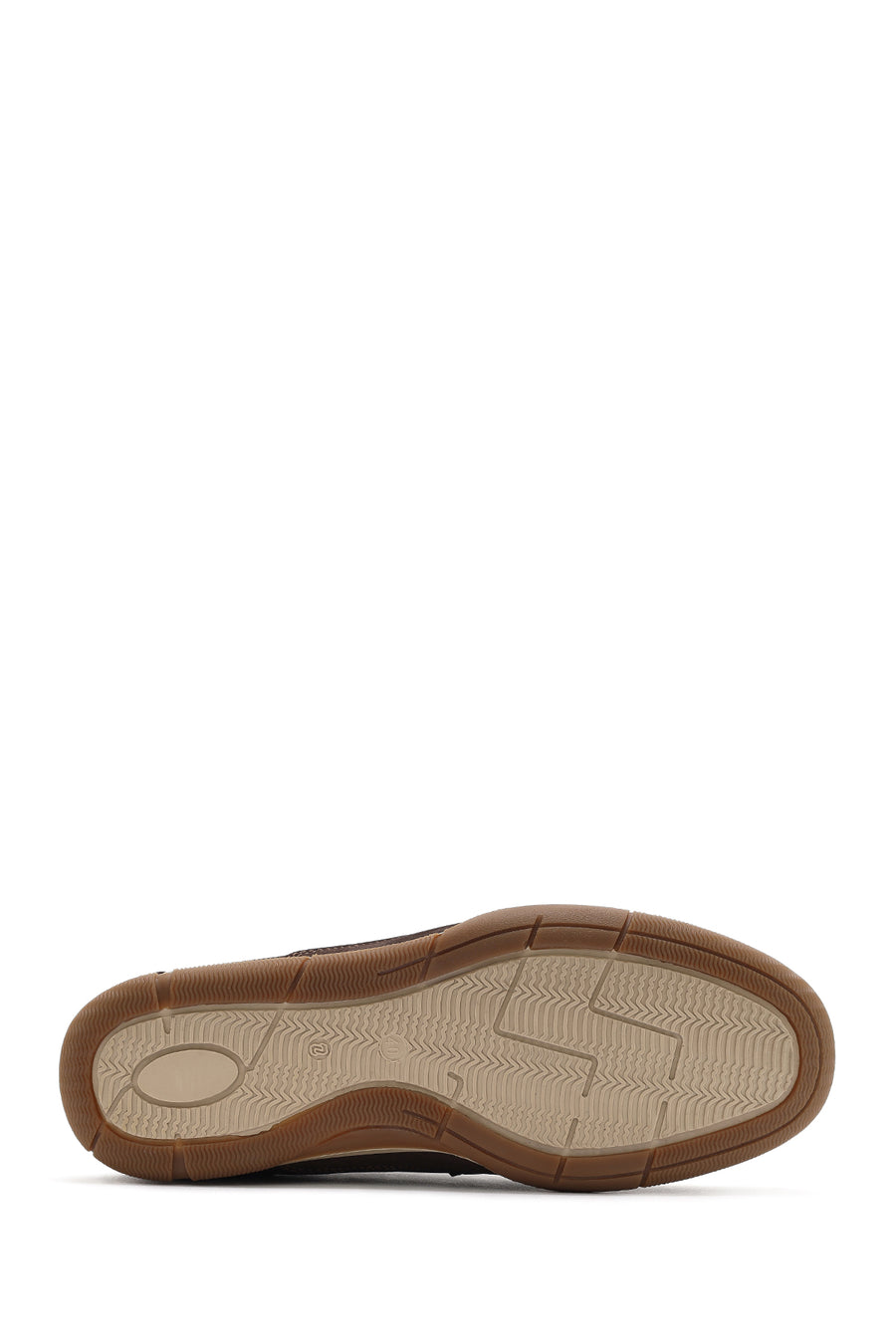 Men's Brown Lace-Up Nubuck Leather Casual Shoes