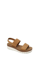 Woman Camel Thick-Soled Sandal | Derimod