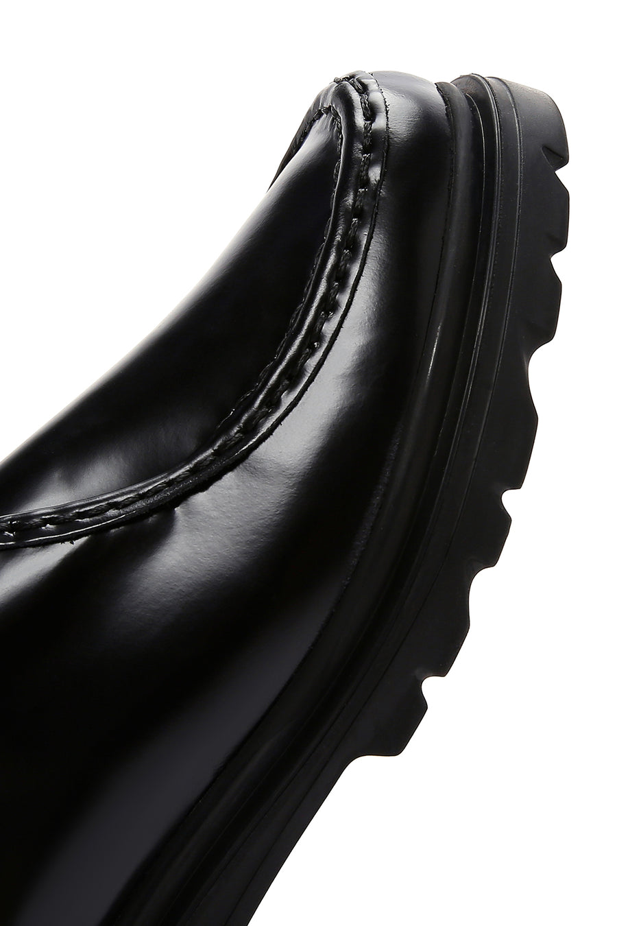 Women's Black Lace-Up Leather Casual Shoes