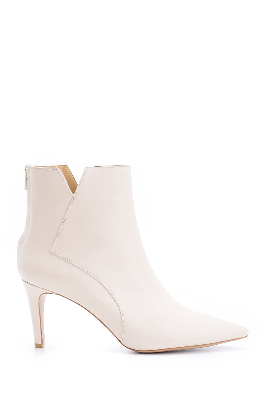Women's Leather Heeled Boots 19WFD143018 | Derimod