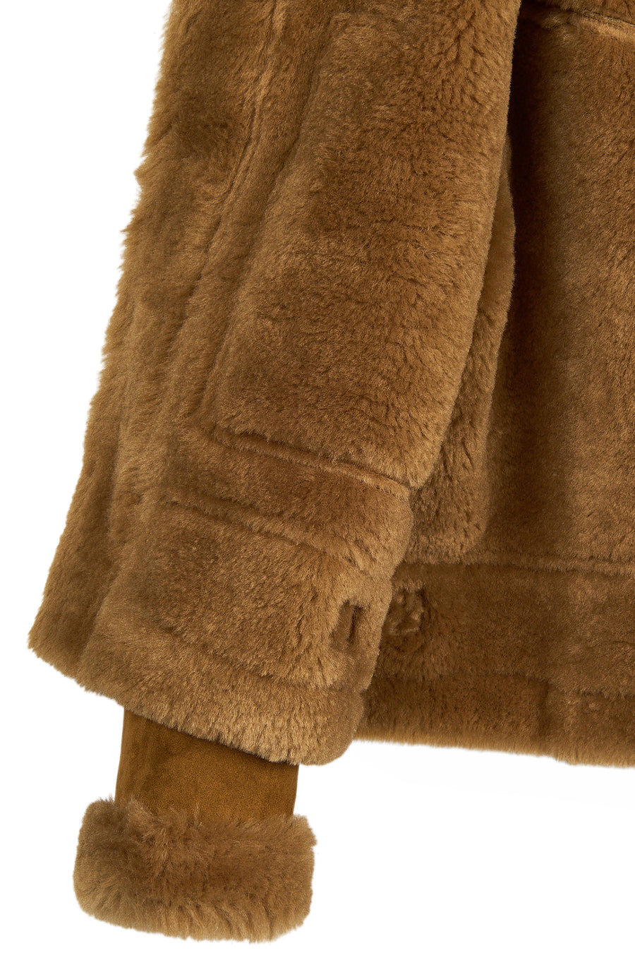 Stokholm Kadın Camel Oversize Teddy Mont
