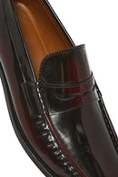 Men's Burgundy Leather Classic Loafer | Derimod