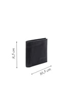 Men's Black Leather Wallet | Derimod