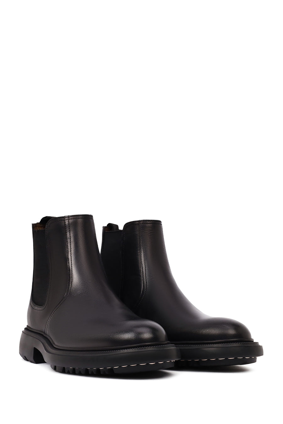 Men's Black Leather Chelsea Boot