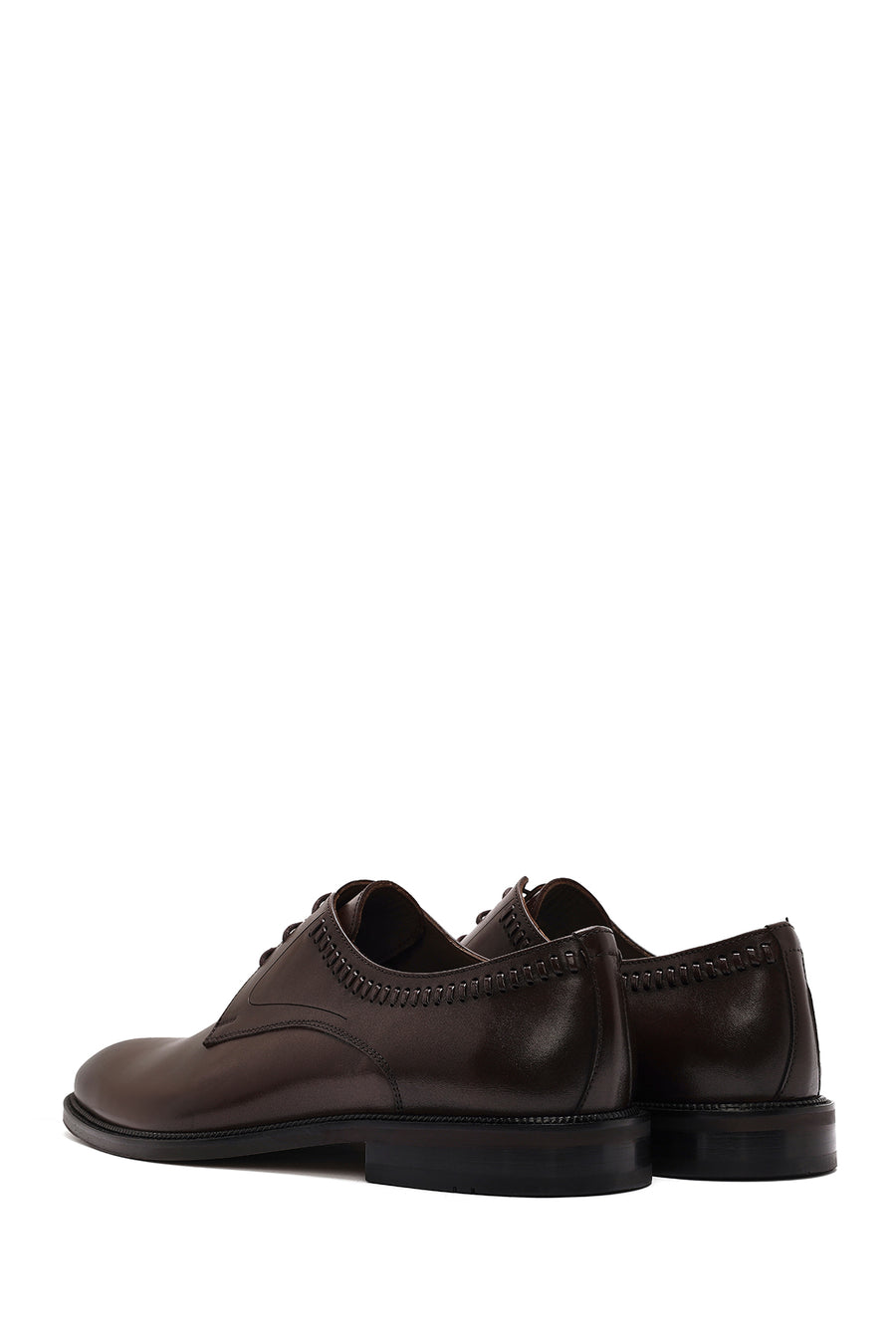 Men's Brown Laced Leather Classic Shoes