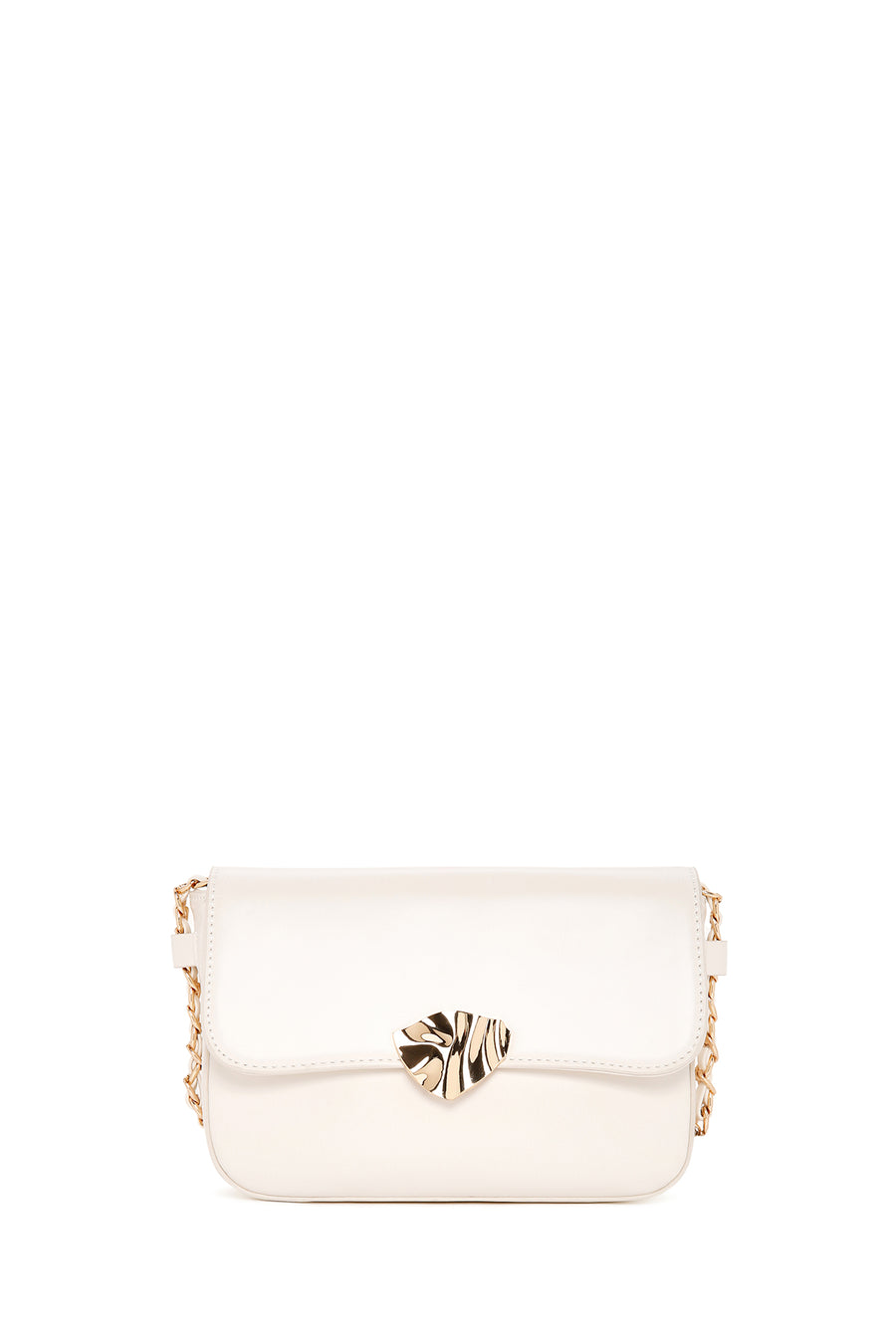 Women's White Long Strap Crossbody Bag