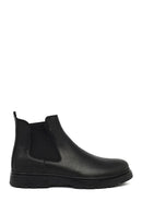Men's Black Leather Chelsea Boots | Derimod
