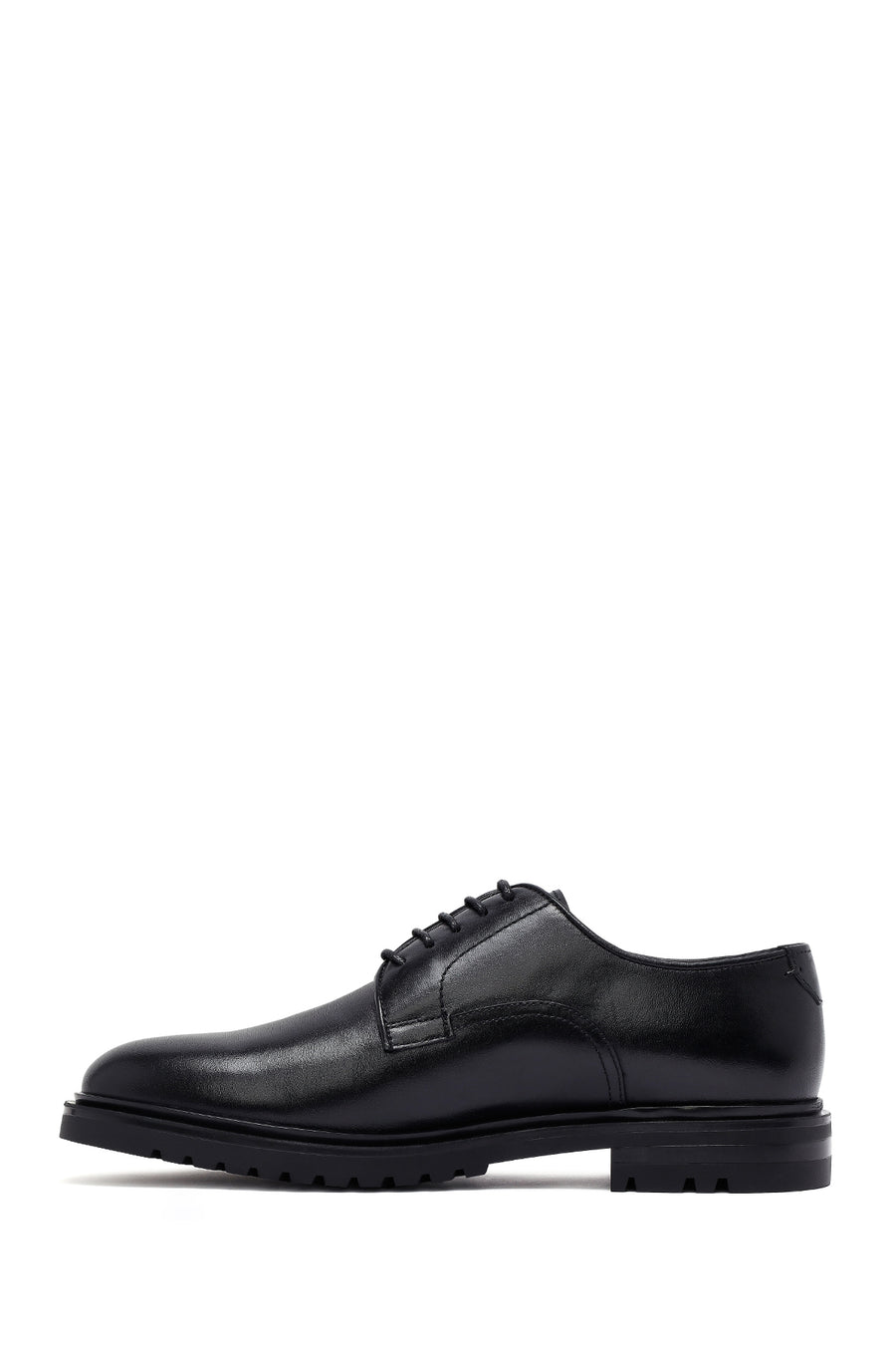 Men's Black Lace-Up Leather Classic Shoes
