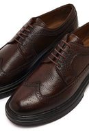 Men's Brown Lace-Up Thick Sole Leather Casual Shoes | Derimod
