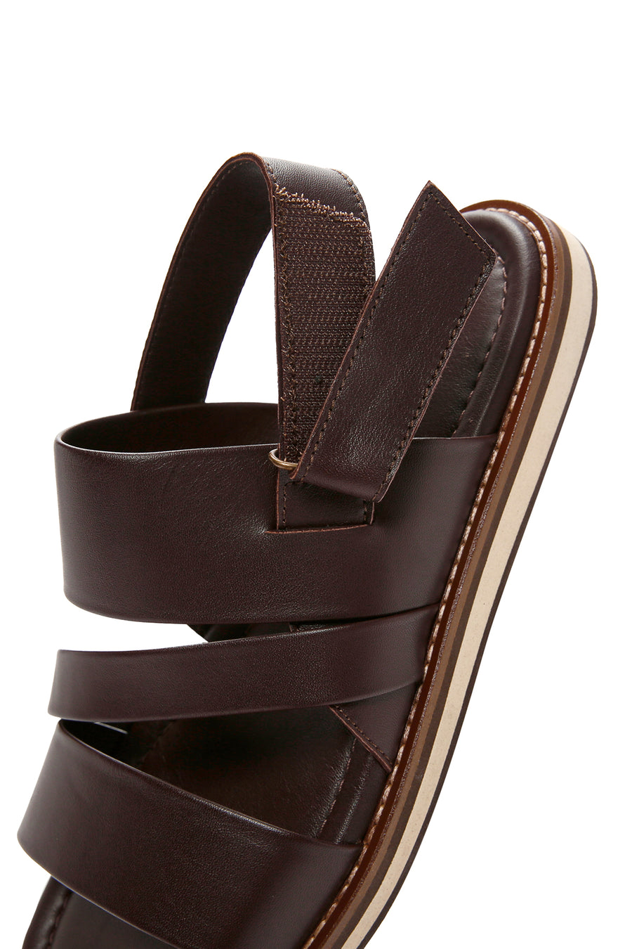 Men's Brown Strappy Leather Sandals