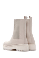 Women's Beige Thick Soled Chelsea Boots | Derimod