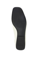 Camper Women's White Casi Myra Leather Ballerinas | Derimod