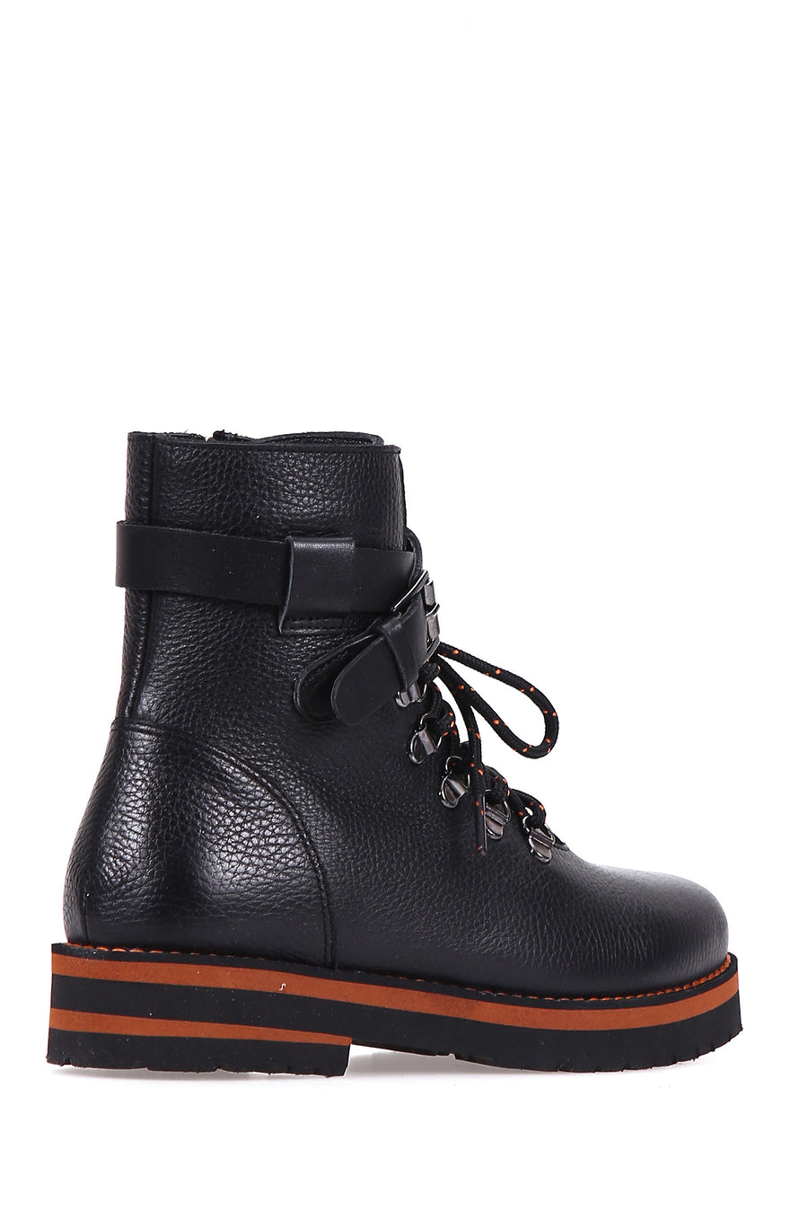 Women's Zipper Detailed Leather Boots