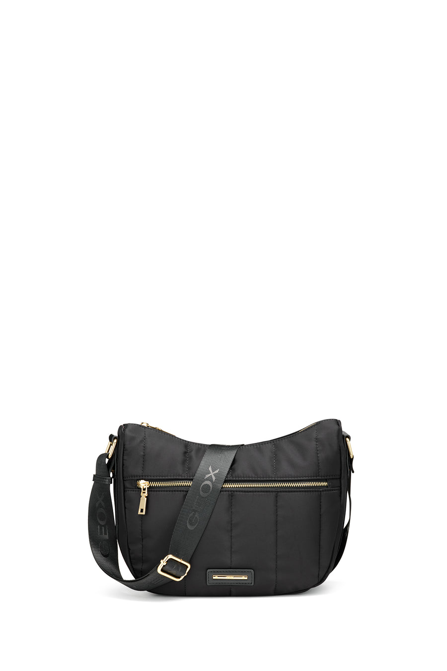 Geox Women's Black Traveggy Fabric Crossbody Bag