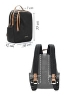 Woman Black Fabric Backpack | Derimod