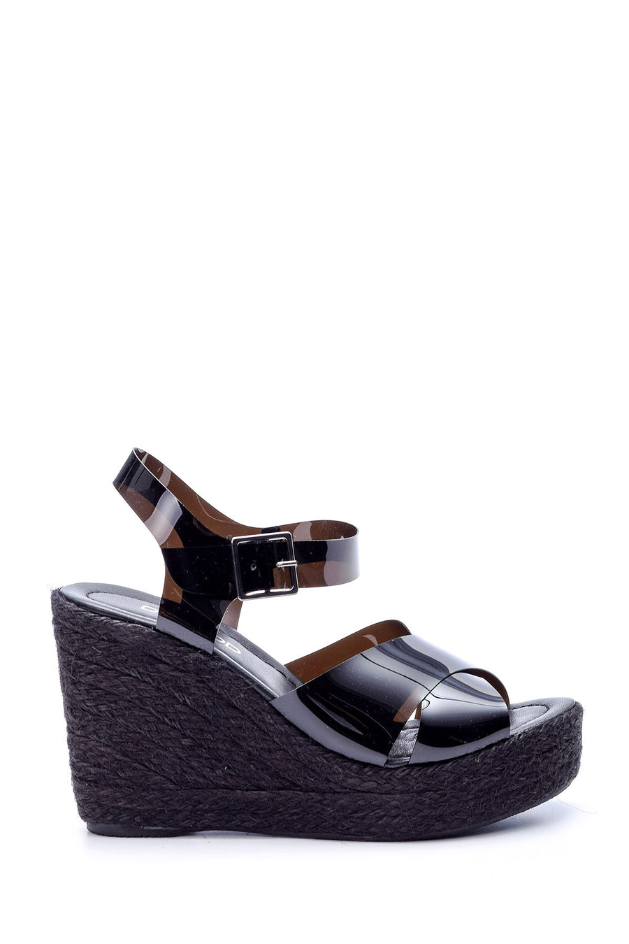 Women's Transparent Strappy Wedge Heeled Sandals 19SFD2821PV | Derimod