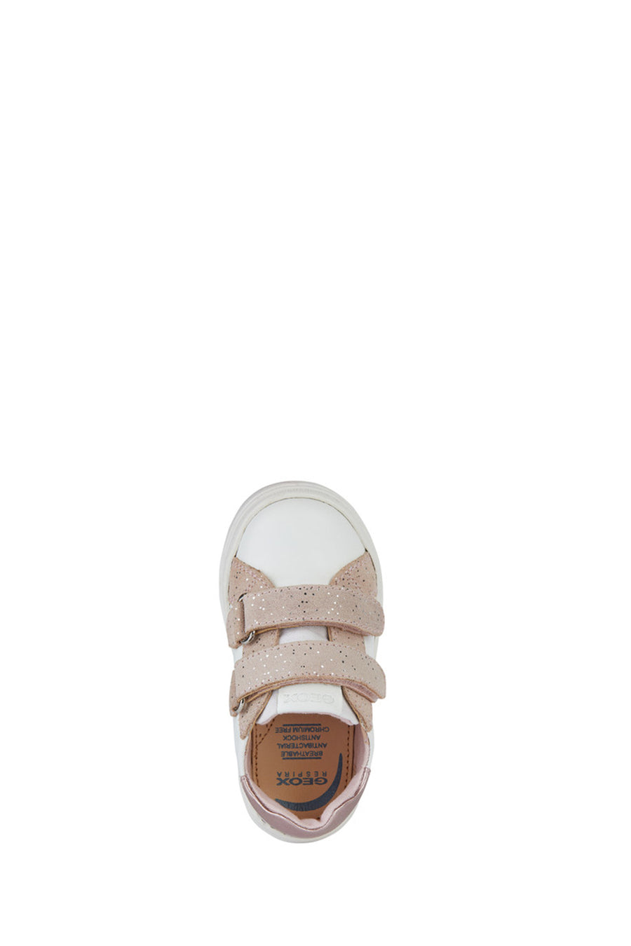 Geox Baby Girl White Nashik Strappy Leather Sneakers