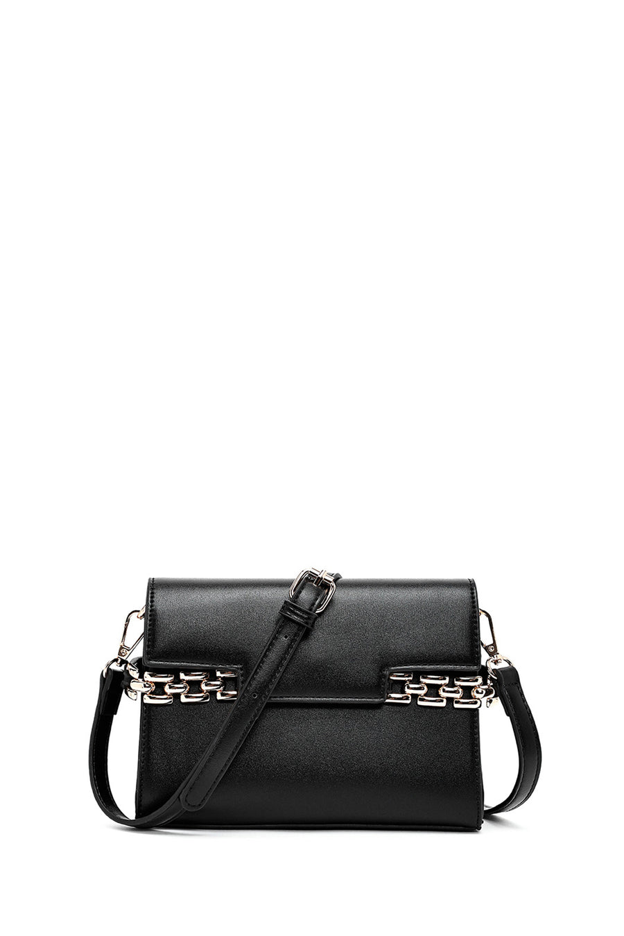 Women's Black Long Strap Classic Crossbody Bag 25SBD262718 | Derimod