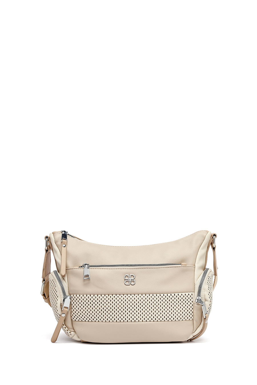 Women's Beige Long Strap Crossbody Bag
