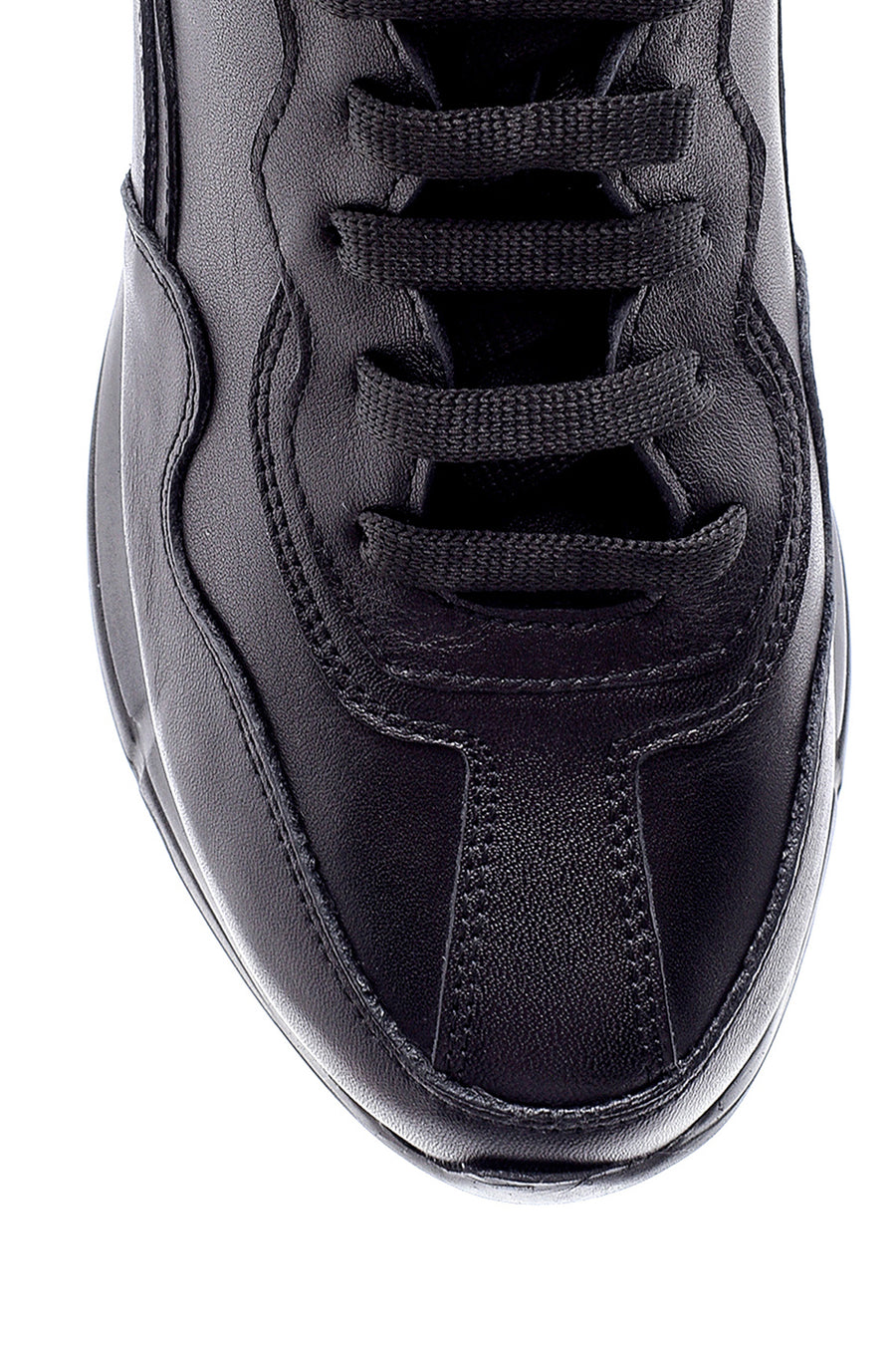 Kadın Deri Yüksek Tabanlı Sneaker