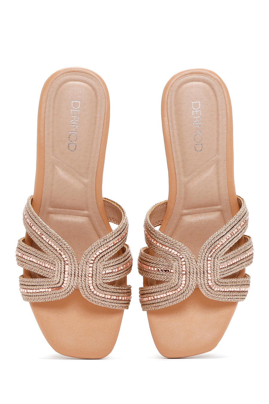 Women's Beige Stone Slippers