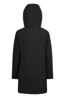Geox Women's Black Spherica Hooded Coat | Derimod