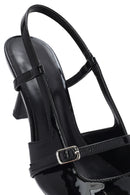 Women's Black Open Back Thin Heeled Shoes | Derimod