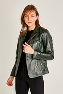 Ibiza Women's Leather Jacket | Derimod