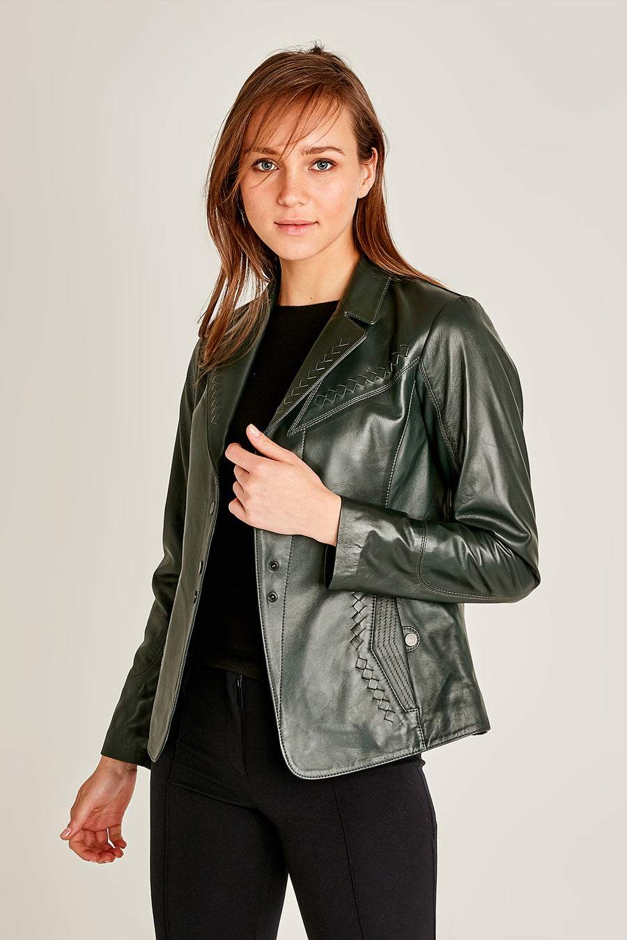 Ibiza Women's Leather Jacket 18WGD5487U4 | Derimod