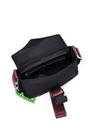 Women's Black Long Strap Mini Fabric Crossbody Bag | Derimod