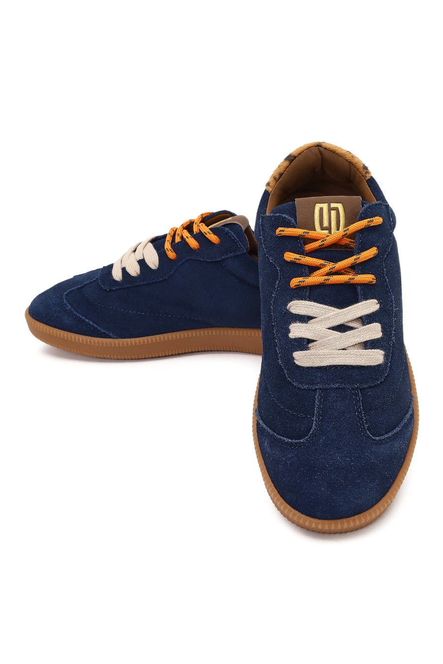 Derimod Studio Women's Navy Blue Lace-up Suede Sneaker
