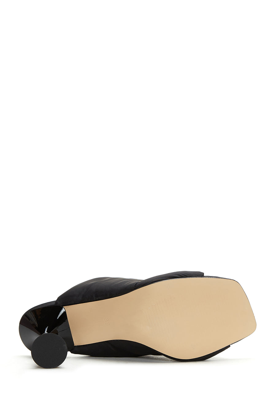 Women's Black Heeled Slippers