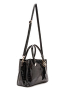 Women's Black Long Strap Crocodile Handbag | Derimod