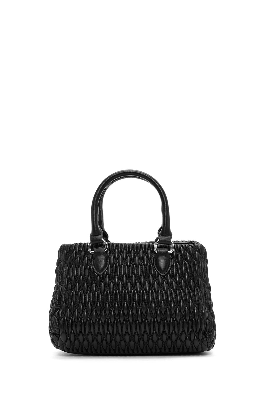Women's Black Long Strap Quilted Handbag