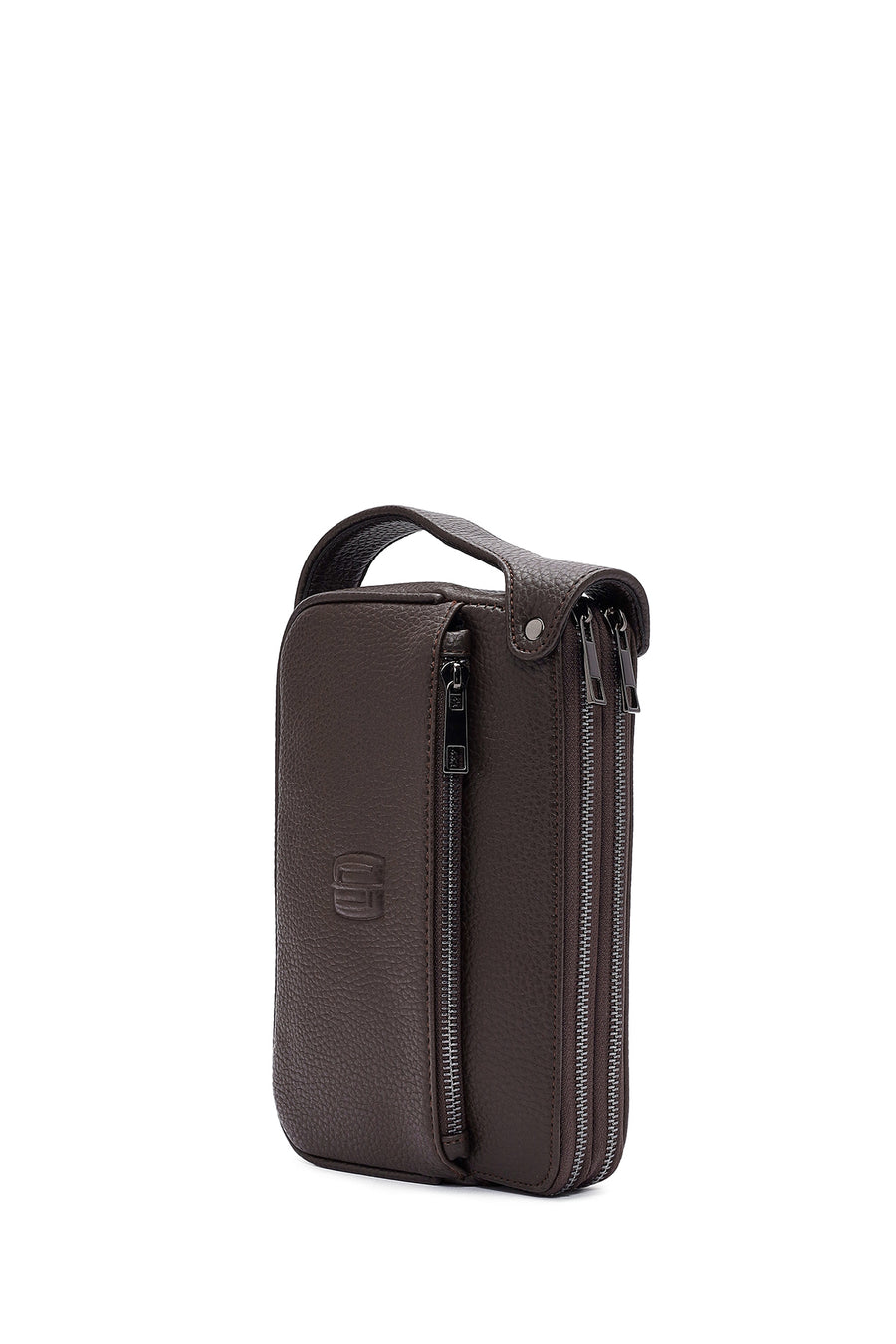 Men's Brown Handbag
