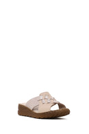Woman Mink Wedge Comfort Slipper | Derimod