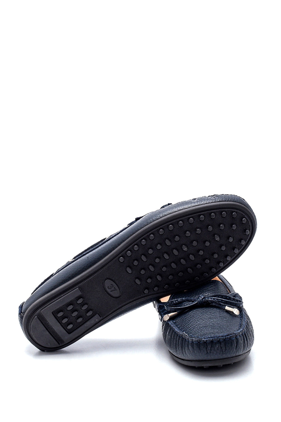 Women's Leather Bow Loafer