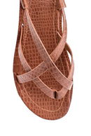 Women's Crocodile Printed Casual Sandals | Derimod