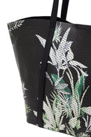 Woman Black Printed Shoulder Bag | Derimod