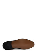 Men's Black Braided Leather Classic Shoes | Derimod